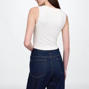 White Sleeveless Top